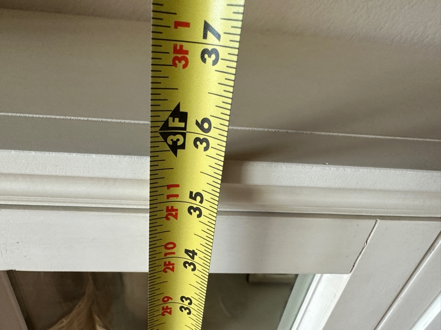 Restoration Hardware White Wooden Display Cabinet China Cabinet Sideboard 86'W X 16'D X 35.5'H [Photo 7]