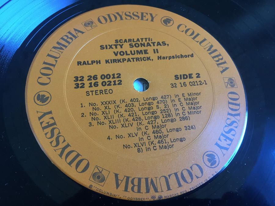 Scarlatti / Ralph Kirkpatrick ‎- Sixty Sonatas In Two Volumes, Volume 2 - Odyssey ‎- 32 26 0012 [Photo 11]