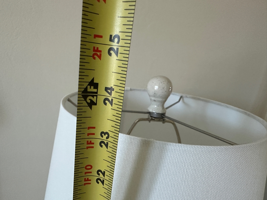 Pair Of White Ceramic Table Lamps 24'H [Photo 5]