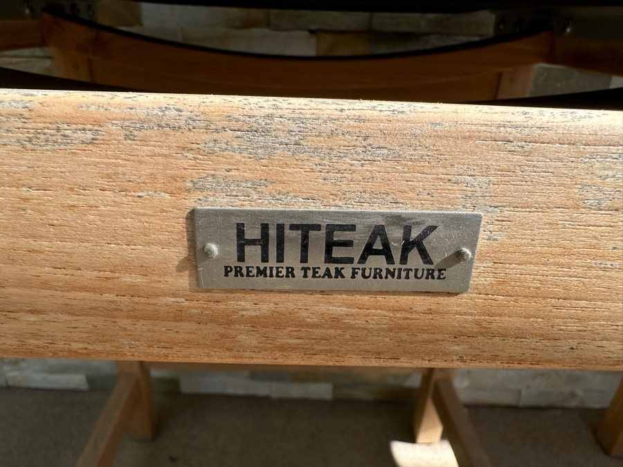 (3) HiTeak Outdoor Premier Teak Furniture Barstools 26' Seat Height Retails $1,695 [Photo 7]