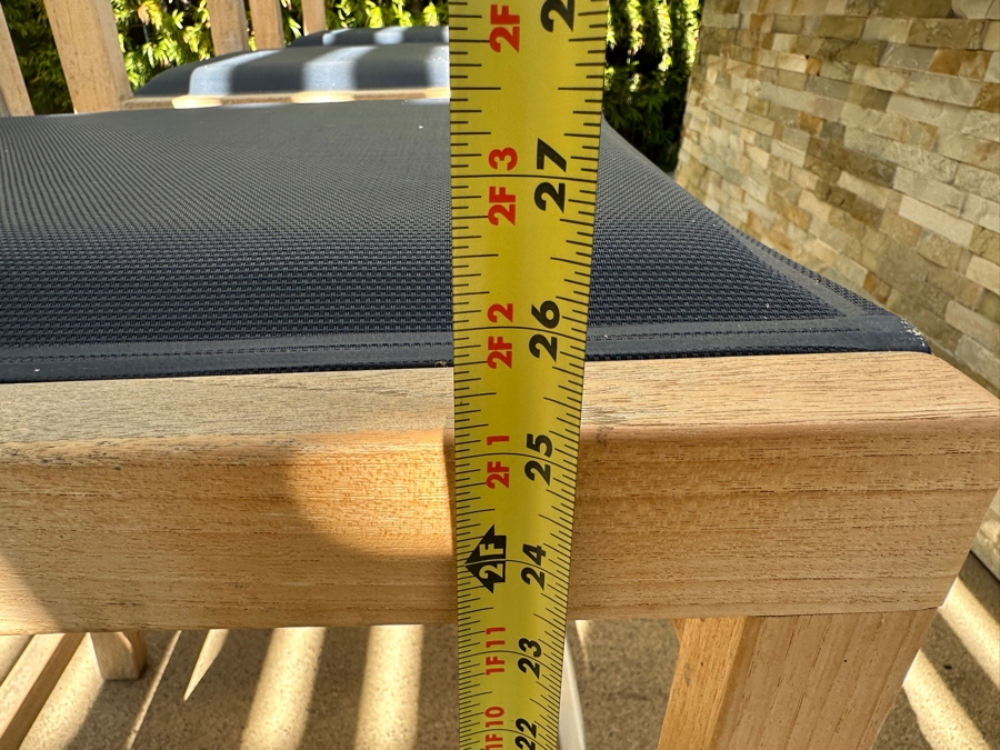 (3) HiTeak Outdoor Premier Teak Furniture Barstools 26' Seat Height Retails $1,695 [Photo 8]