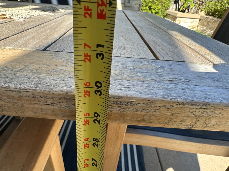 HiTeak Outdoor Premier Teak Furniture Dining Table 39.5'W X 101'L X 29.5'H With (8) HiTeak Outdoor Teak Armchairs Retails $5,500+ [Photo 11]