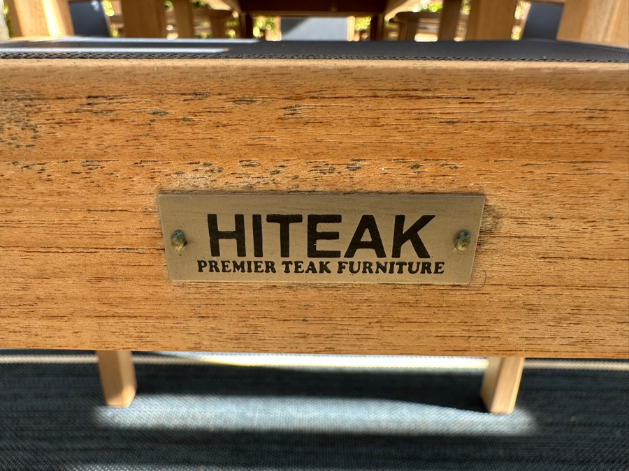HiTeak Outdoor Premier Teak Furniture Dining Table 39.5'W X 101'L X 29.5'H With (8) HiTeak Outdoor Teak Armchairs Retails $5,500+ [Photo 8]