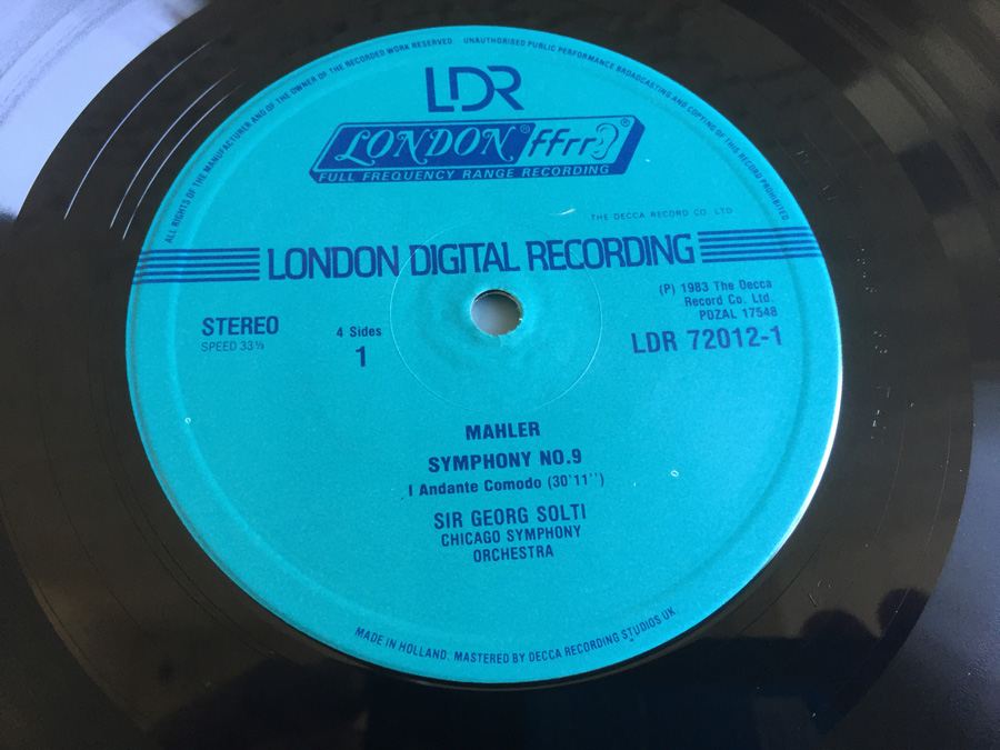 Mahler, Chicago Symphony Orchestra, Sir Georg Solti - Ninth Symphony - London Records ‎- LDR 72012 [Photo 9]