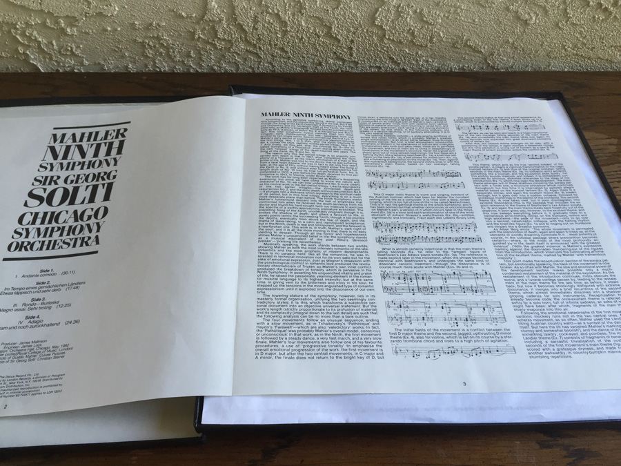 Mahler, Chicago Symphony Orchestra, Sir Georg Solti - Ninth Symphony - London Records ‎- LDR 72012 [Photo 6]