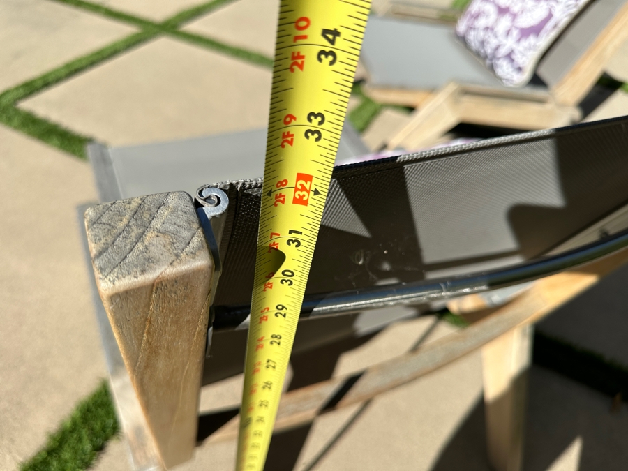 Pair Of HiTeak Outdoor Premier Teak Furniture Draper Sling Chat Chairs 26W X 34D X 32H Retails $2,046 [Photo 10]