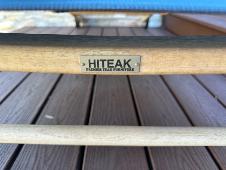 Pair Of HiTeak Outdoor Premier Teak Furniture Pearl Sunlounger Chaise Lounge Chairs Retails $2,450 [Photo 4]