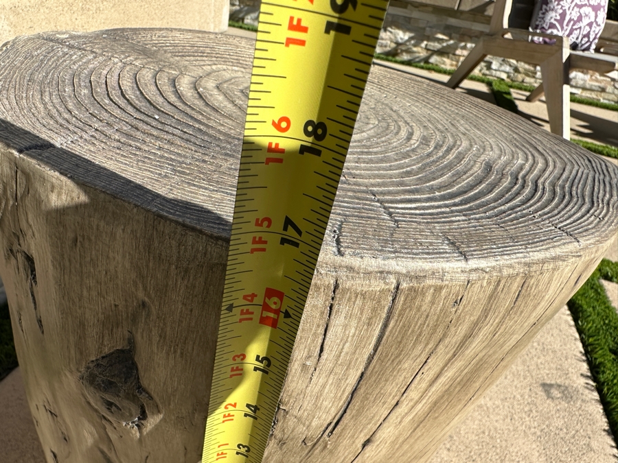 Faux Wooden Side Table 15W X 17H [Photo 5]