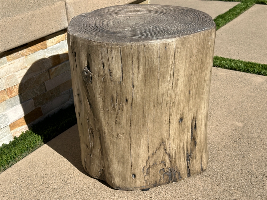 Faux Wooden Side Table 15W X 17H