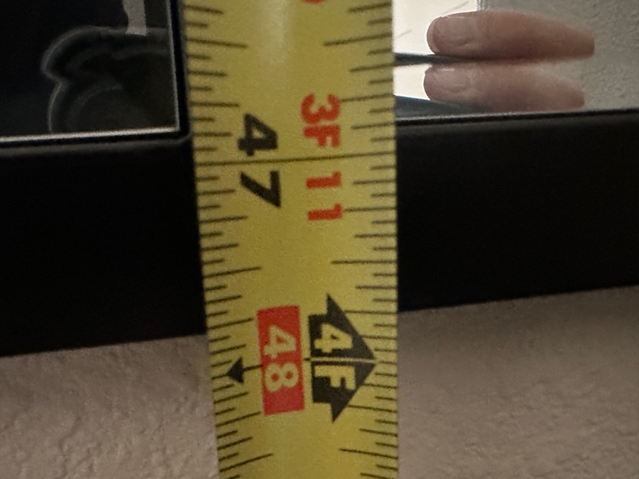 Window Pane Inspired Arched Framed Black Wall Mirror 36' x 48'  [Photo 7]