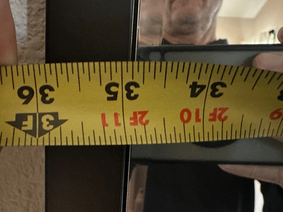 Window Pane Inspired Arched Framed Black Wall Mirror 36' x 48'  [Photo 6]