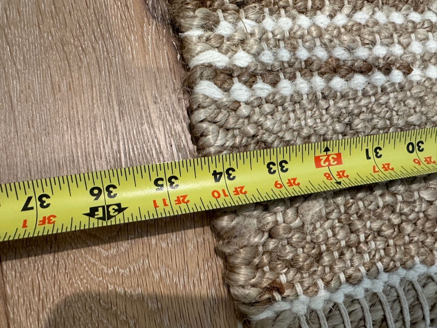 Runner Rug in Tan and White 34'W x 142'L [Photo 3]