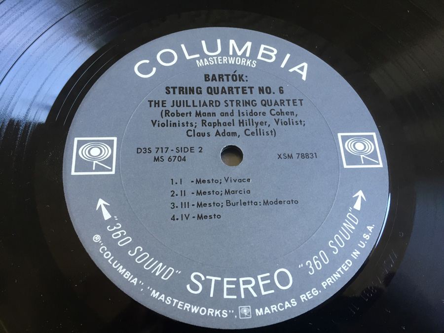Bartók - Juilliard String Quartet, The ‎- The Six String Quartets - Columbia Masterworks ‎- D3S 717 [Photo 13]