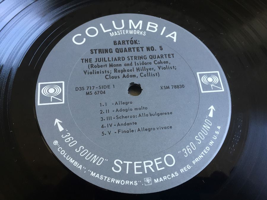 Bartók - Juilliard String Quartet, The ‎- The Six String Quartets - Columbia Masterworks ‎- D3S 717 [Photo 11]