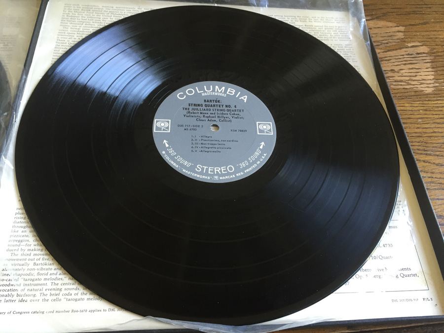 Bartók - Juilliard String Quartet, The ‎- The Six String Quartets - Columbia Masterworks ‎- D3S 717 [Photo 14]