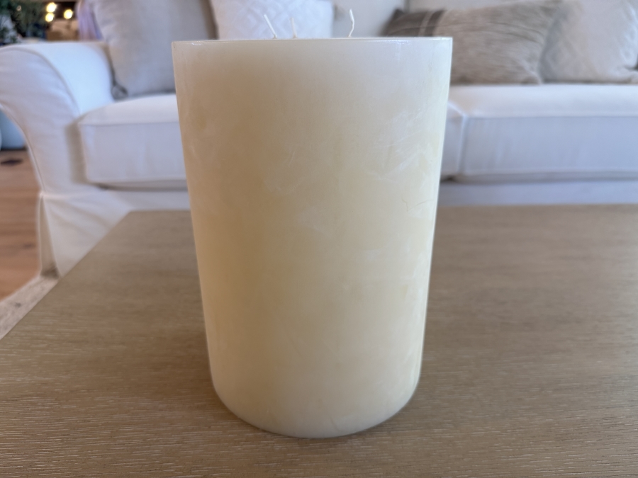 Oversized Ivory Pillar Candle 10'H x 7'W