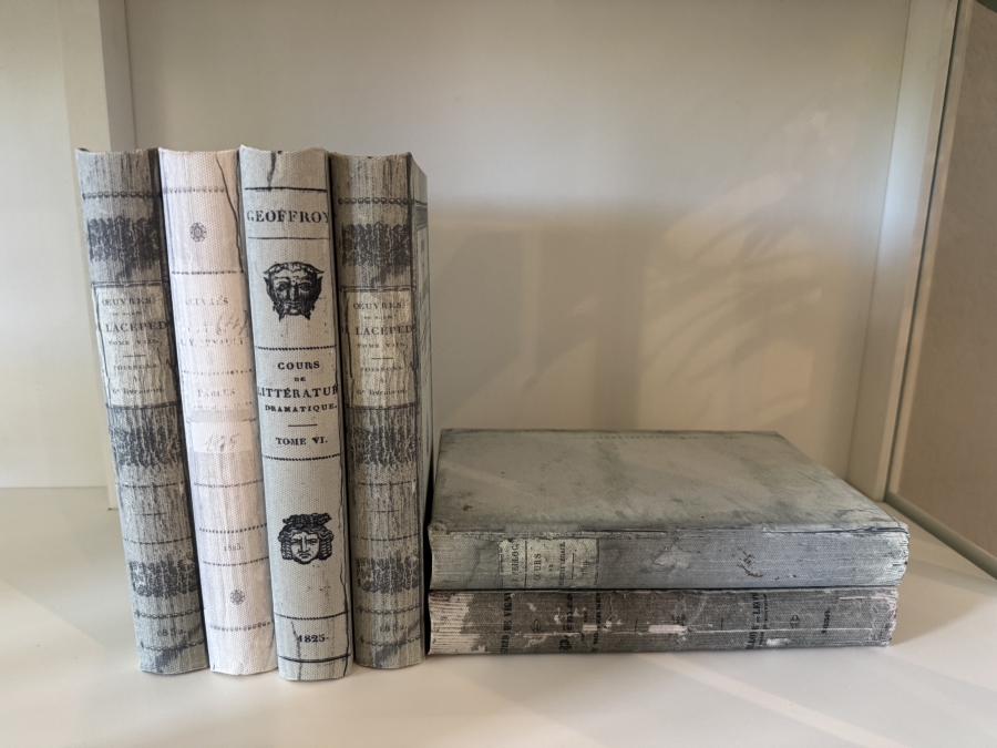 Set of (6) Faux Decorative Books 9'H