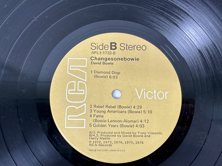 David Bowie - ChangesOneBowie RCA Victor APL1-1732 1976 Vinyl Record [Photo 6]