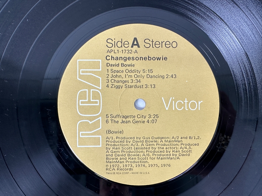 David Bowie - ChangesOneBowie RCA Victor APL1-1732 1976 Vinyl Record [Photo 4]