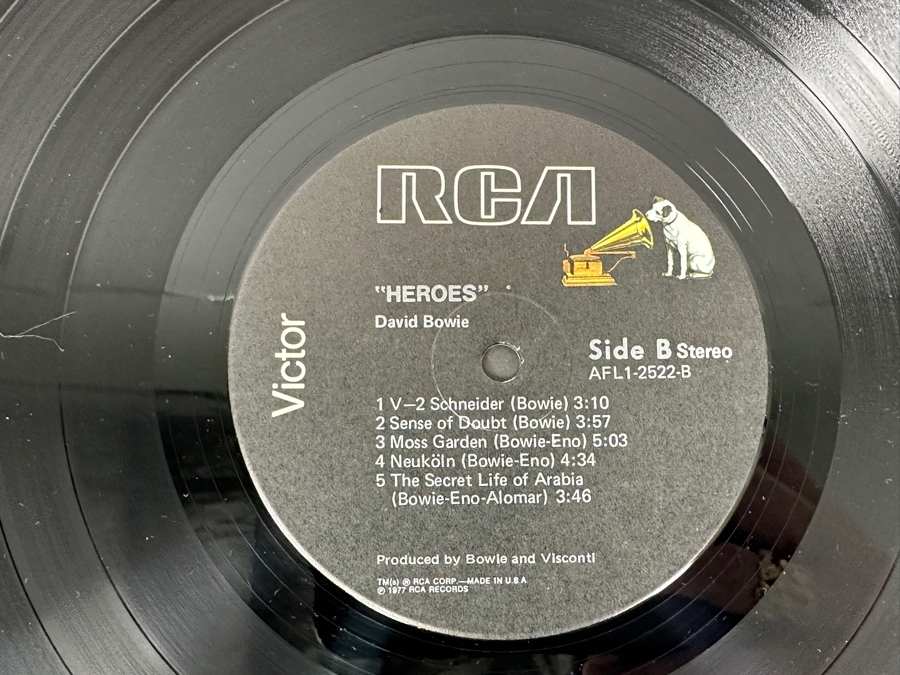 David Bowie - 'Heroes' RCA AFL1-2522 1977 Vinyl Record [Photo 6]