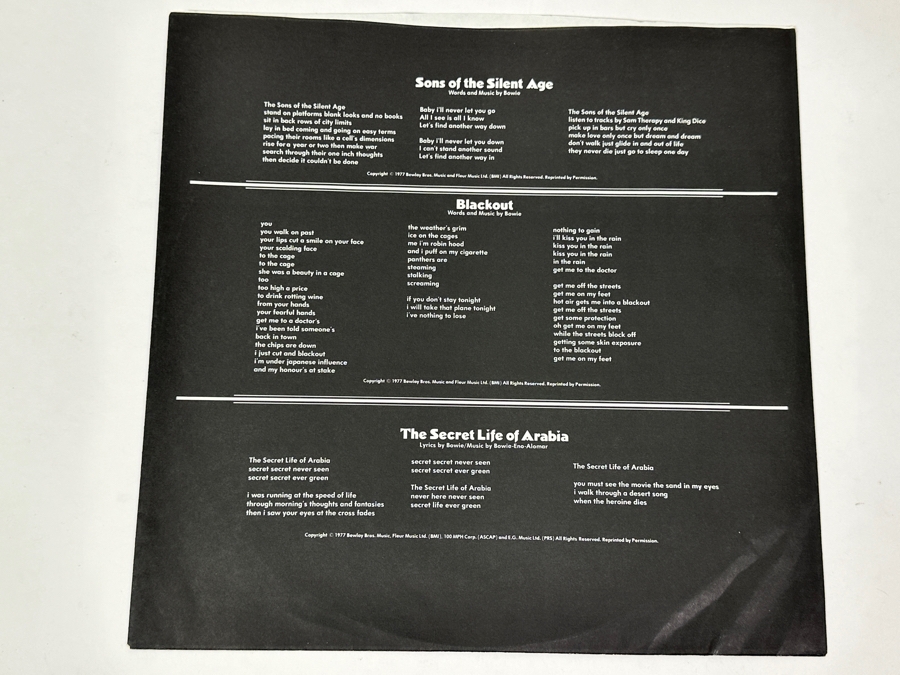 David Bowie - 'Heroes' RCA AFL1-2522 1977 Vinyl Record [Photo 7]