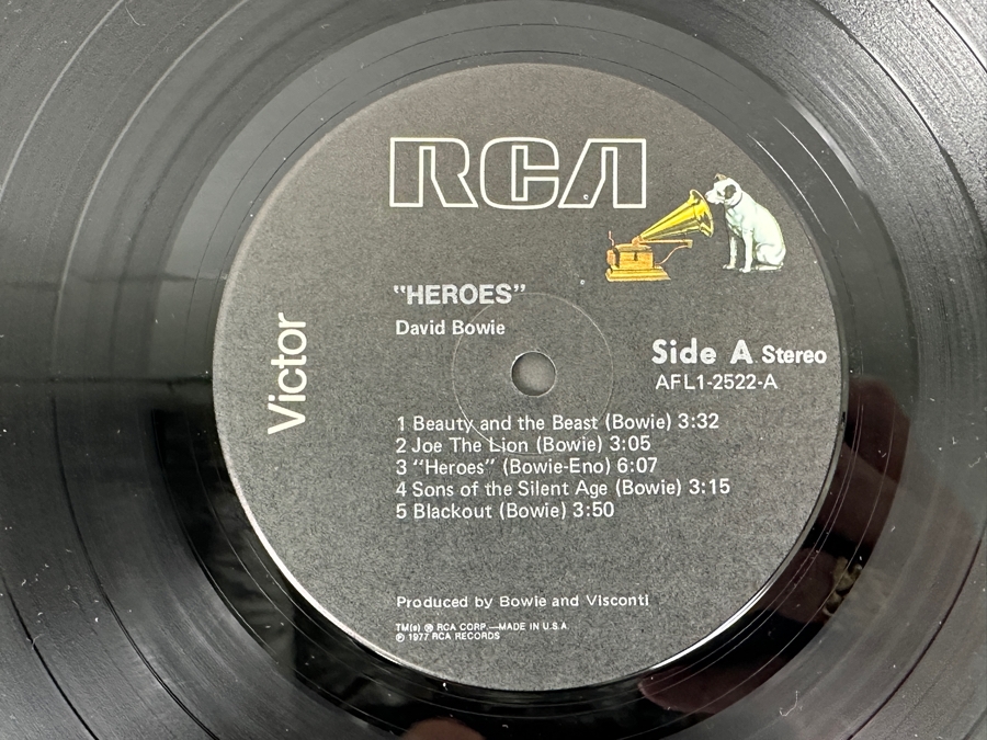 David Bowie - 'Heroes' RCA AFL1-2522 1977 Vinyl Record [Photo 4]