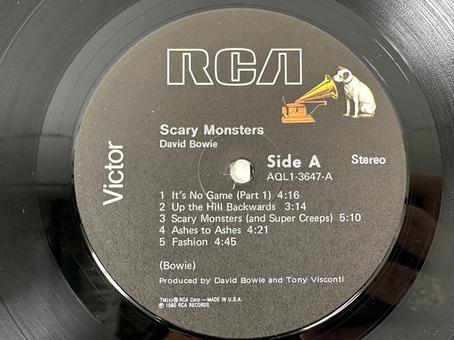 David Bowie - Scary Monsters RCA Records [ACL1-3647], 1980 Vinyl Record [Photo 4]