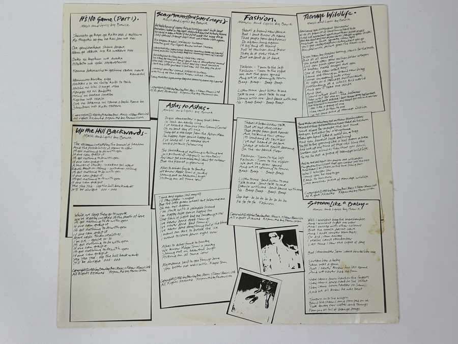 David Bowie - Scary Monsters RCA Records [ACL1-3647], 1980 Vinyl Record [Photo 8]