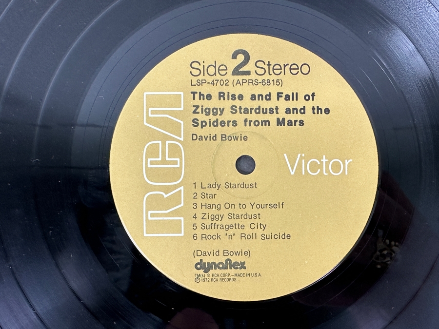 David Bowie - The Rise And Fall Of Ziggy Stardust And The Spiders From Mars, RCA Victor, LSP-4702, 1972 Vinyl Record [Photo 6]