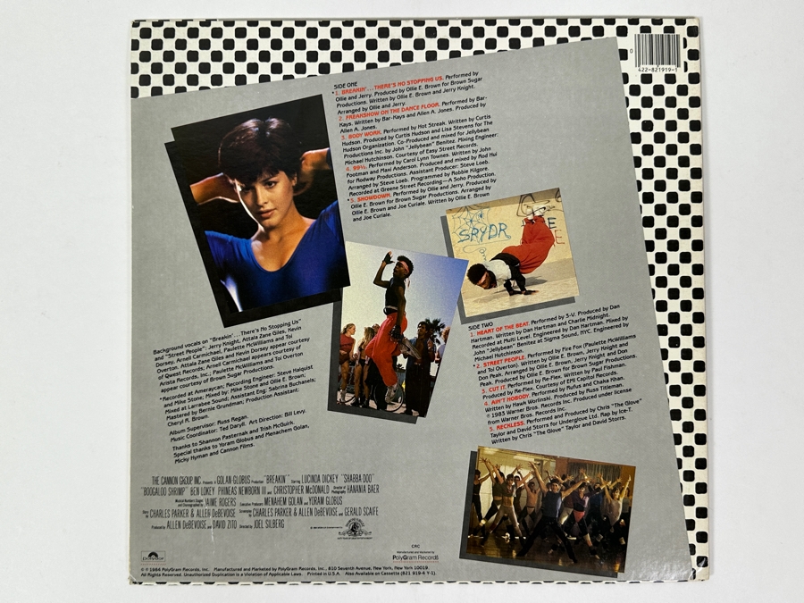 Original Motion Picture Soundtrack - Breakin', Polydor, 821 919-1, 1984 Vinyl Record [Photo 2]