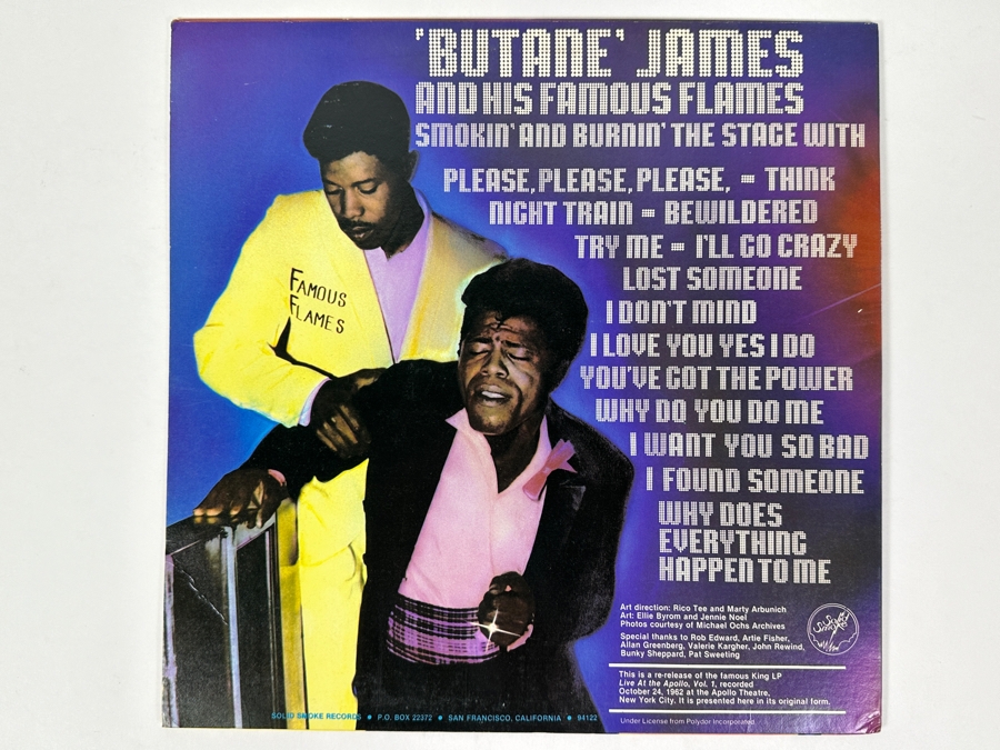 James Brown - Live And Lowdown At The Apollo, Vol. 1 Soundstage 1962 Vinyl Record [Photo 2]