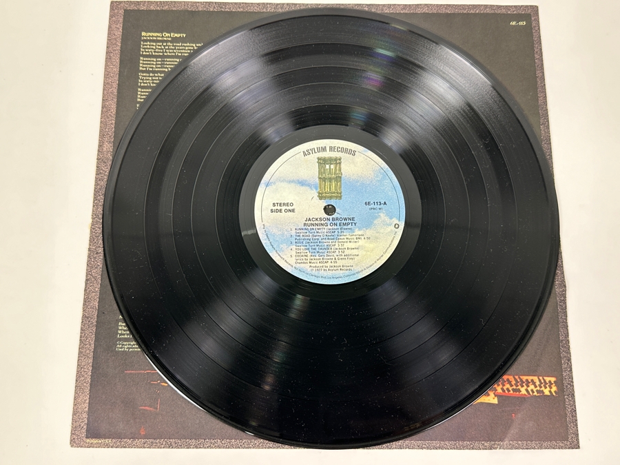 Jackson Browne-Running On Empty Asylum Records 6E-112 1977 Vinyl Record [Photo 4]