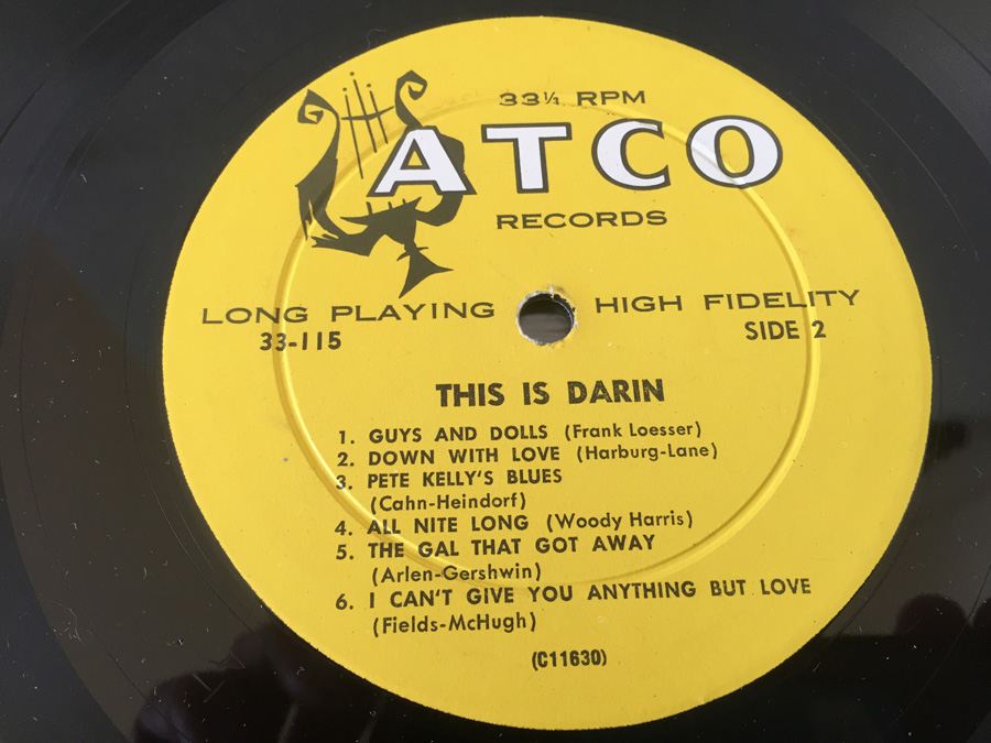 Bobby Darin ‎- This Is Darin - Atco Records ‎- 33-115 [Photo 6]