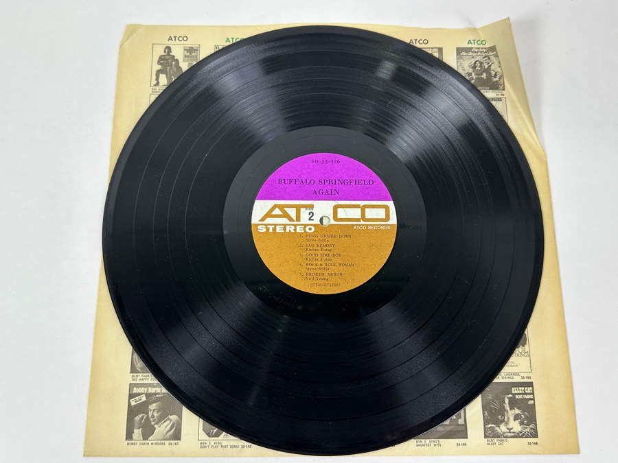 Buffalo Springfield - Again, The Second Album From This Legendary Band, Released On ATCO SD33-226 In The Psychedelic Year Of 1967. This Is A Highly Sought-After Vinyl Record [Photo 4]