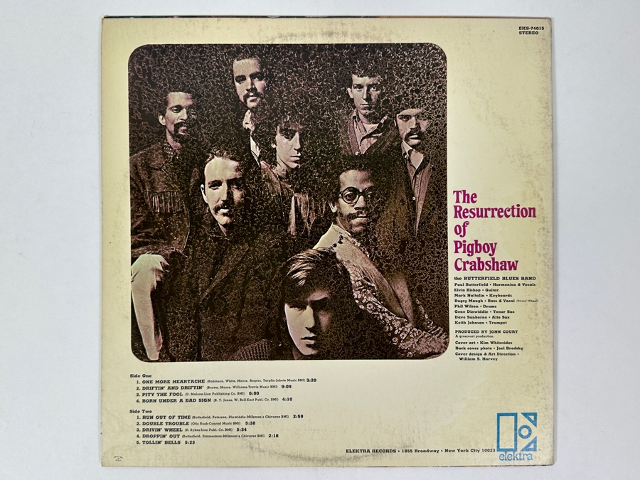 The Butterfield Blues Band - The Resurrection Of Pigboy Crabshaw, Elektra EKS-74015, 1967 Vinyl Record [Photo 2]