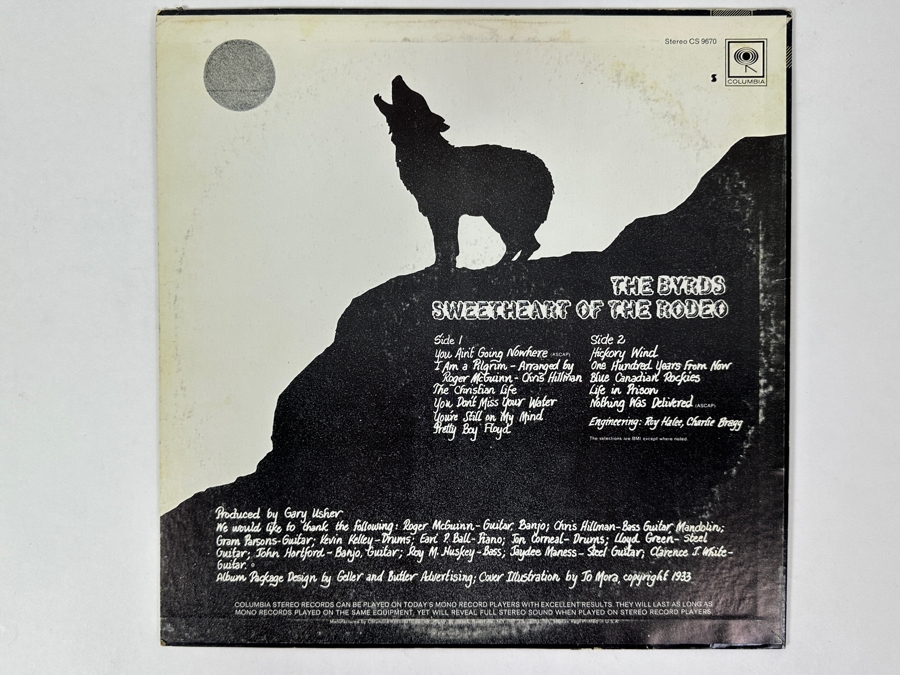 The Byrds - Sweetheart Of The Rodeo Columbia, CS 9670, 1968. Vinyl Record [Photo 2]