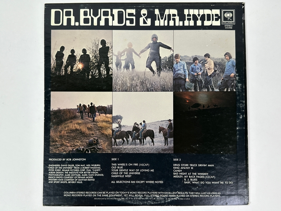 The Byrds - Dr. Byrds & Mr. Hyde, A Classic Album Featuring The Iconic Split-Face Cover Art, Columbia CS 9755, 1969 Vinyl Record [Photo 2]
