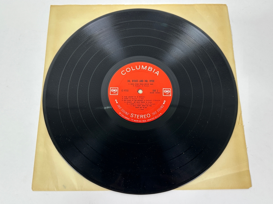 The Byrds - Dr. Byrds & Mr. Hyde, A Classic Album Featuring The Iconic Split-Face Cover Art, Columbia CS 9755, 1969 Vinyl Record [Photo 4]