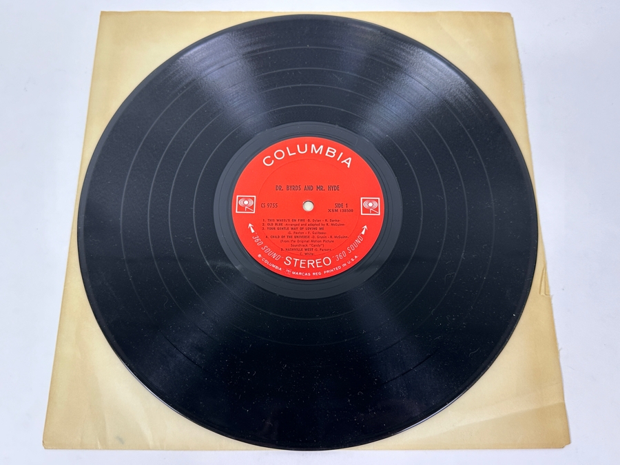 The Byrds - Dr. Byrds & Mr. Hyde, A Classic Album Featuring The Iconic Split-Face Cover Art, Columbia CS 9755, 1969 Vinyl Record [Photo 3]