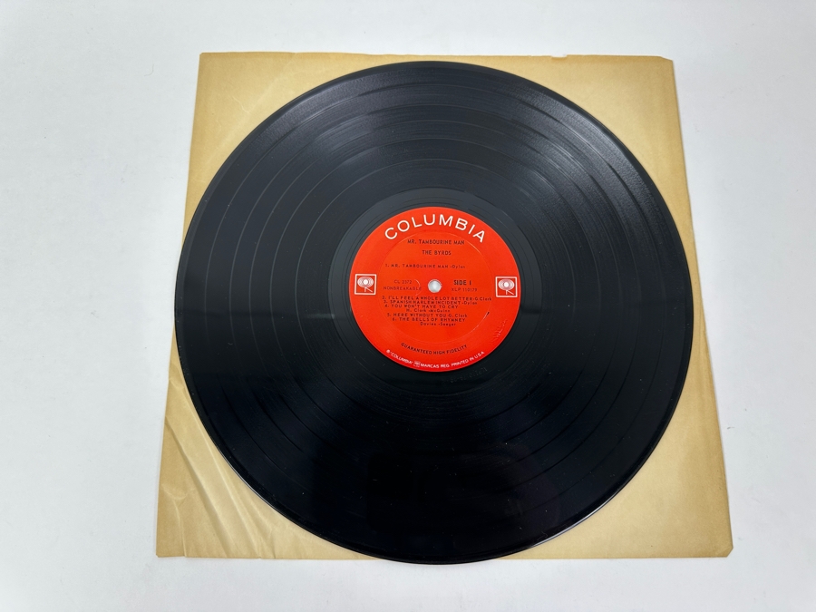 The Byrds - Mr. Tambourine Man, Released By Columbia Records, Catalog Number CL 2372, Issued In 1965, A Classic Rock Vinyl Record [Photo 3]