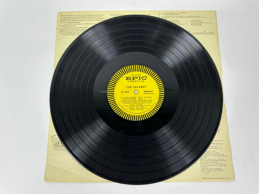 Cab Calloway - Cab Calloway - Epic LN 3265 1956 Vinyl Record [Photo 4]