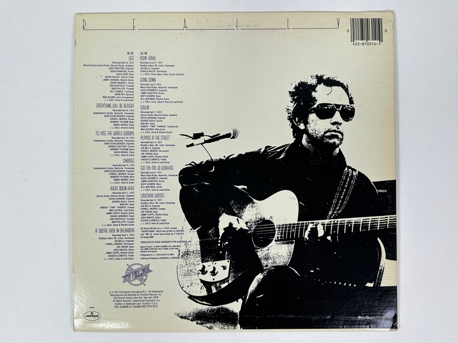 JJ Cale - Really - Mercury Records SRM-1-641 1972 Vinyl Record [Photo 2]