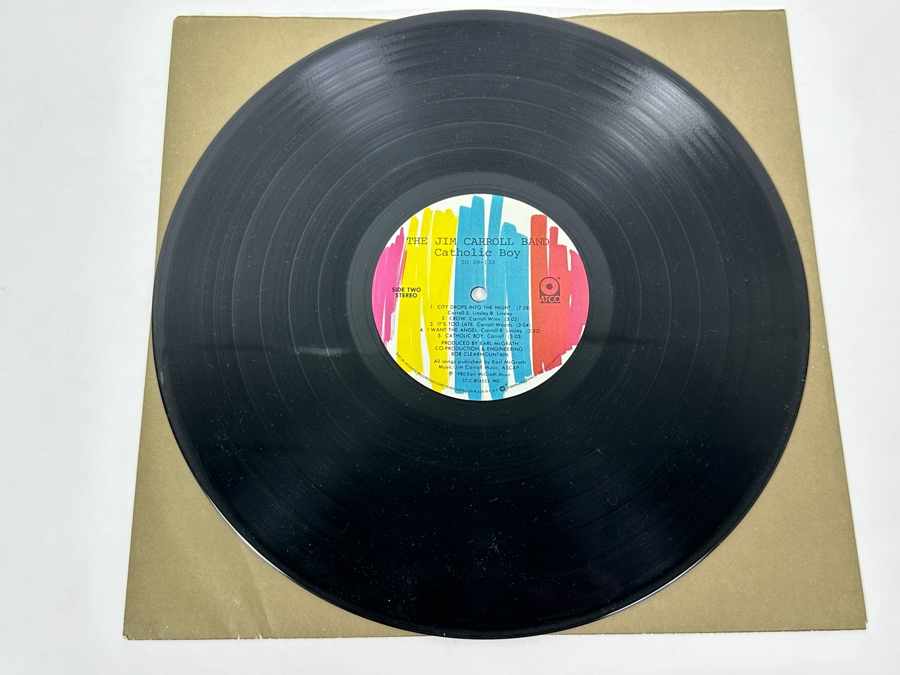 The Jim Carroll Band - Catholic Boy Atco Records SD 38-124 1980 Vinyl Record [Photo 4]