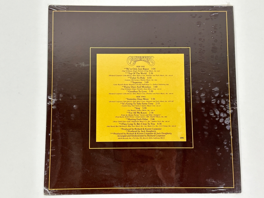 Factory Sealed Carpenters - The Singles 1969-1973 - A&M Records SP-3601 1973 Classic Vinyl Record [Photo 2]