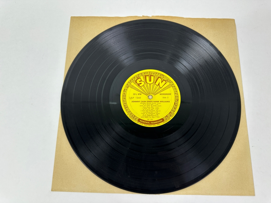 Johnny Cash - Sings Hank Williams Sun Records, SUN LP 1255, 1960 Vinyl Record [Photo 4]