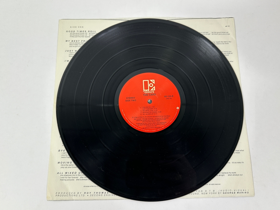 The Cars - The Cars Elektra Records 6E-135 1978 Vinyl Record [Photo 4]