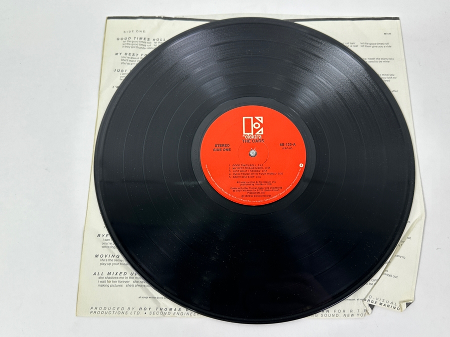 The Cars - The Cars, Elektra 6E-135, 1978 Vinyl Record [Photo 3]