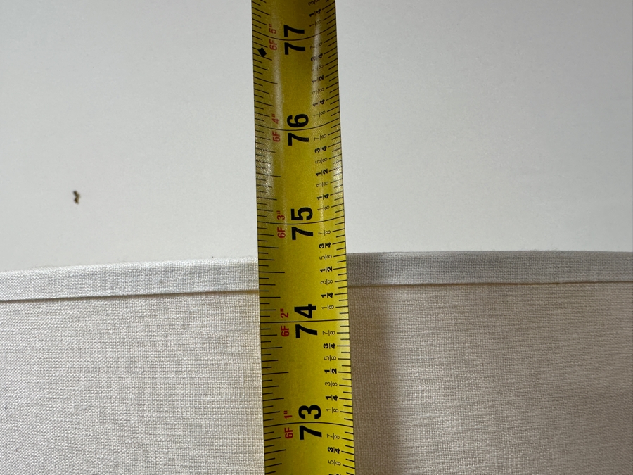 Just Added - Pair Of Restoration Hardware Flatiron Steel And Glass Floor Lamps 75'H [Photo 7]