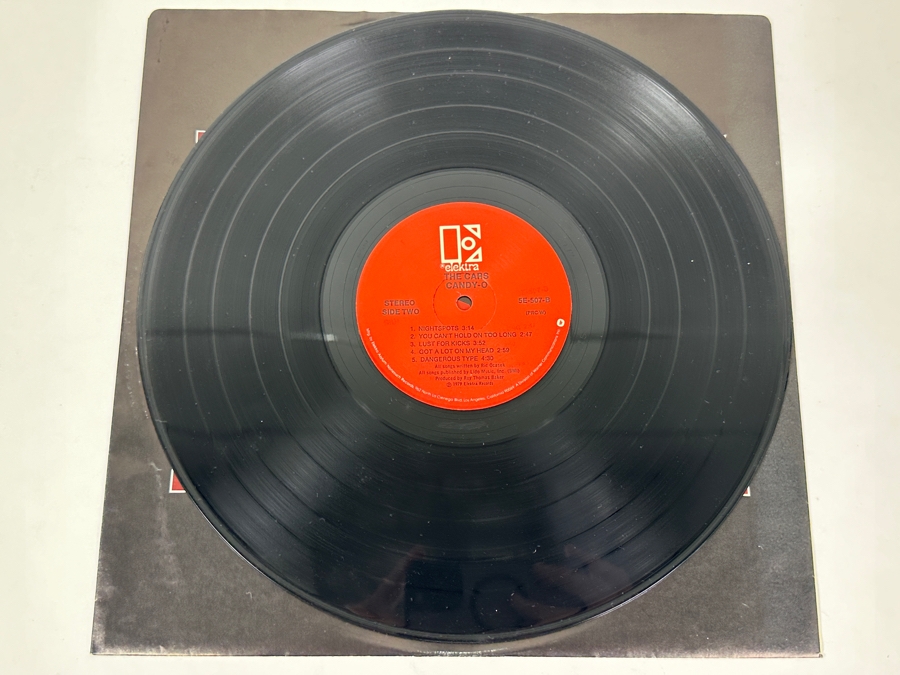 The Cars - Candy-O Featuring Vargas' Artwork Of A Woman In A Sheer Bodysuit Lying On A Car. Elektra 5E-507 1979 Vinyl Record [Photo 4]