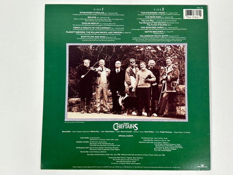The Chieftains - A Chieftains Celebration RCA Victor 60411-RC 1990 Vinyl Record [Photo 2]